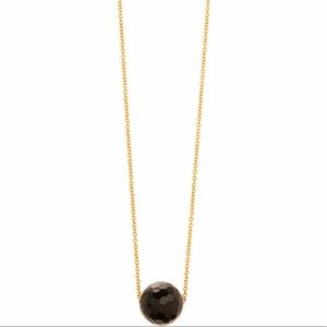 Gorjana Power Gemstone Onyx Bear Necklace